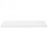 Estante flotante de pared 2 uds MDF blanco brillo 80x23.5x3.8cm 5
