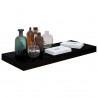 Estante flotante de pared MDF negro brillante 60x23.5x3.8 cm 3