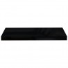 Prateleira de parede suspensa 60x23.5x3.8 cm MDF preto 4