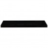 Estante flotante de pared MDF negro brillante 80x23.5x3.8 cm 4