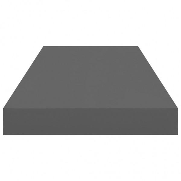 Prateleira de parede suspensa 60x23.5x3.8 cm MDF cinzento M 5