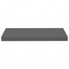 Prateleiras de parede suspensas 4 pcs 60x23.5x3.8cm MDF cinza 5