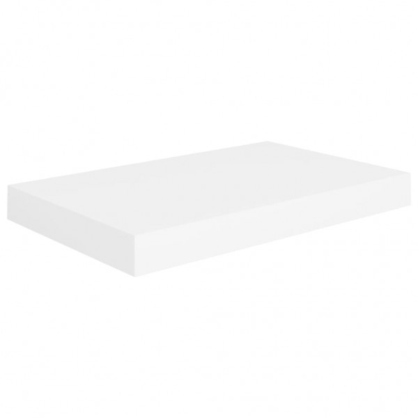 Prateleiras de parede suspensas 4 pcs 40x23x3.8cm MDF branco M 5