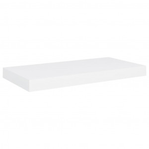 Prateleira de parede suspensa 50x23x3.8 cm MDF branco H