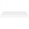 Prateleira de parede suspensa 50x23x3.8 cm MDF branco 4