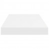 Prateleira de parede suspensa 50x23x3.8 cm MDF branco 5