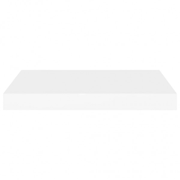 Prateleiras de parede suspensas 2 pcs 50x23x3.8cm MDF branco M 5