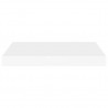 Prateleiras de parede suspensas 2 pcs 50x23x3.8cm MDF branco 5
