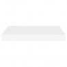 Prateleiras de parede suspensas 4 pcs 50x23x3.8cm MDF branco 5
