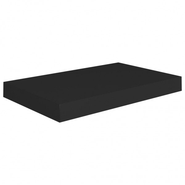 Estantes flotantes de pared 2 uds MDF negro 40x23x3.8 cm M 4