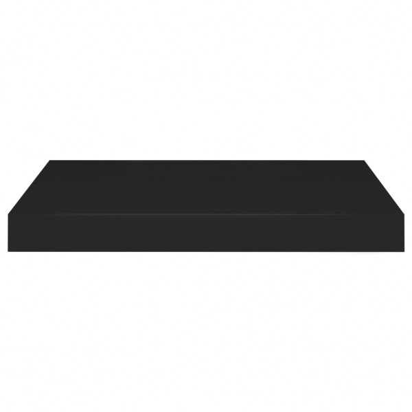 Prateleiras de parede suspensas 4 pcs 40x23x3.8cm MDF preto M 5