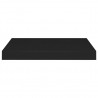 Prateleiras de parede suspensas 4 pcs 40x23x3.8cm MDF preto 5