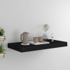 Estante flotante de pared MDF negro 50x23x3.8 cm 1