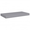 Prateleiras de parede suspensas 2 pcs 50x23x3.8cm MDF cinzento 4