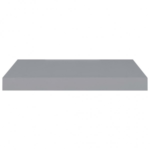 Estantes flotantes de pared 2 uds MDF gris 50x23x3.8 cm M 5
