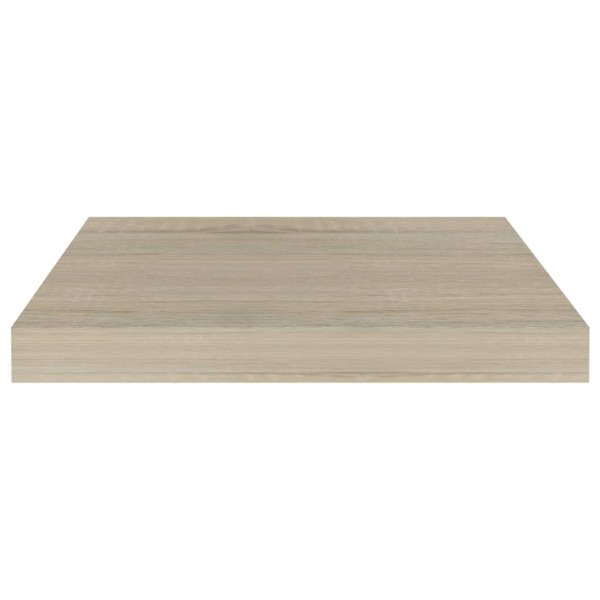 Estantes flotantes de pared 2 uds MDF roble 40x23x3.8 cm M 5