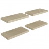Prateleiras de parede suspensas 4 pcs 50x23x3.8cm MDF carvalho 2