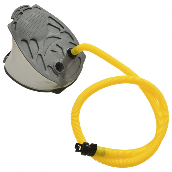 Bomba de pé 26x18 cm PP e PE cinzento e amarelo M 2