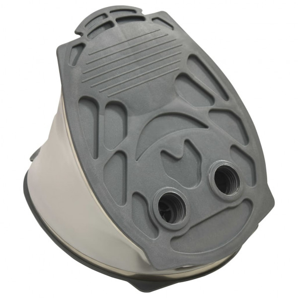 Bomba de pé 26x18 cm PP e PE cinzento e amarelo M 4