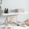 Estante flotante de pared blanco brillante MDF 90x23.5x3.8 cm 1