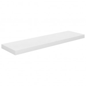 Prateleira de parede suspensa 90x23.5x3.8 cm MDF branco H