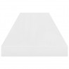 Prateleira de parede suspensa 90x23.5x3.8 cm MDF branco 5