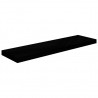 Estantes flotantes pared 4 uds negro brillo MDF 90x23.5x3.8cm 4
