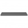 Estantes flotantes pared 2 uds MDF gris brillo 90x23.5x3.8 cm 5