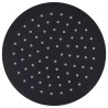 Cabezal de ducha efecto lluvia acero inox redondo negro 20 cm 2