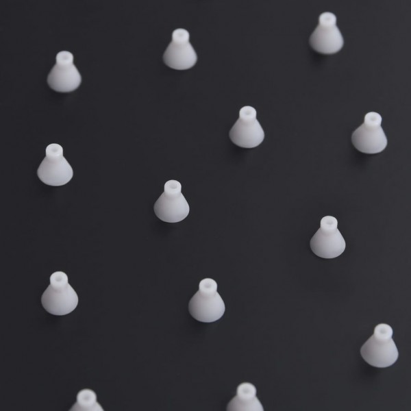 Cabeça de chuveiro redonda 25 cm aço inoxidável preto M 2