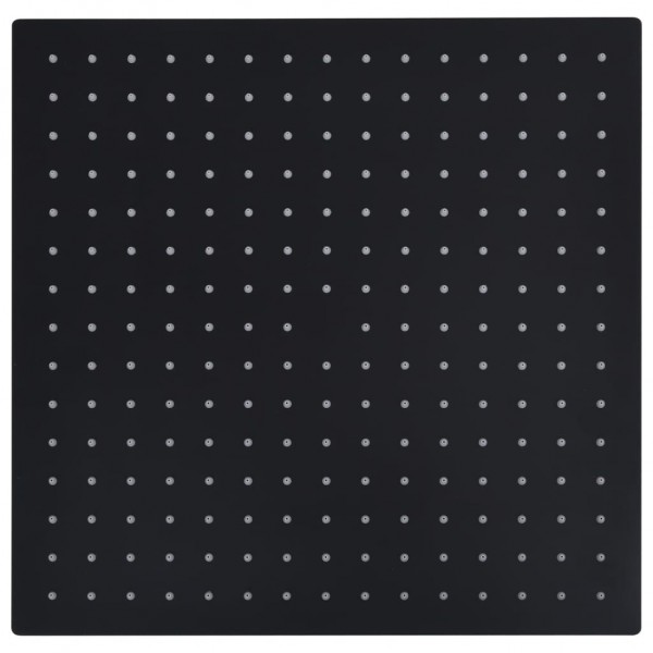 Cabeça de chuveiro quadrada 40x40 cm aço inoxidável preto M 4