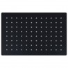 Cabezal ducha efecto lluvia acero inox cuadrado negro 30x20 cm 4