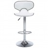 Bancos de bar 2 pcs couro artificial branco 4