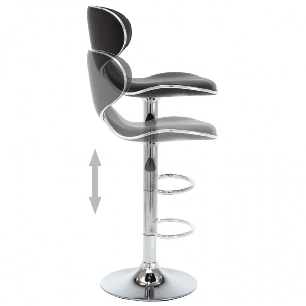 Bancos de bar 2 pcs couro artificial preto M 5