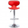 323645  Bar Stools 2 pcs Red Faux Leather 4