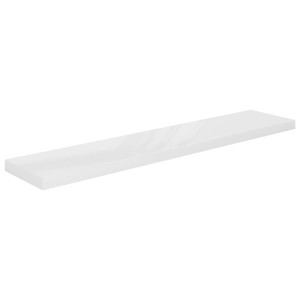 Prateleira de parede suspensa 120x23.5x3.8 cm MDF branco H
