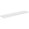 Prateleira de parede suspensa 120x23.5x3.8 cm MDF branco 2