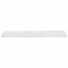 Estante flotante de pared blanco brillante MDF 120x23.5x3.8 cm 4