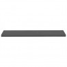 Prateleiras de parede suspensas 4 pcs 120x23.5x3.8cm MDF cinza 5
