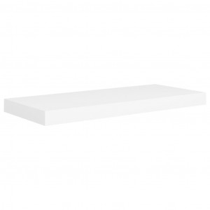 Prateleira de parede suspensa 60x23.5x3.8 cm MDF branco H