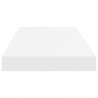 Prateleira de parede suspensa 60x23.5x3.8 cm MDF branco 5