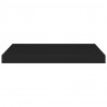 Prateleiras de parede suspensas 2 pcs 60x23.5x3.8 cm MDF preto 5