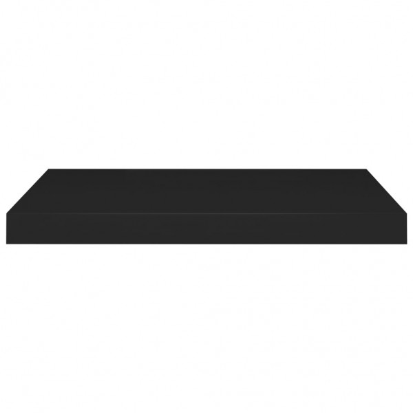 Prateleiras de parede suspensas 4 pcs 60x23.5x3.8 cm MDF preto M 5