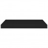 Prateleiras de parede suspensas 4 pcs 60x23.5x3.8 cm MDF preto 5