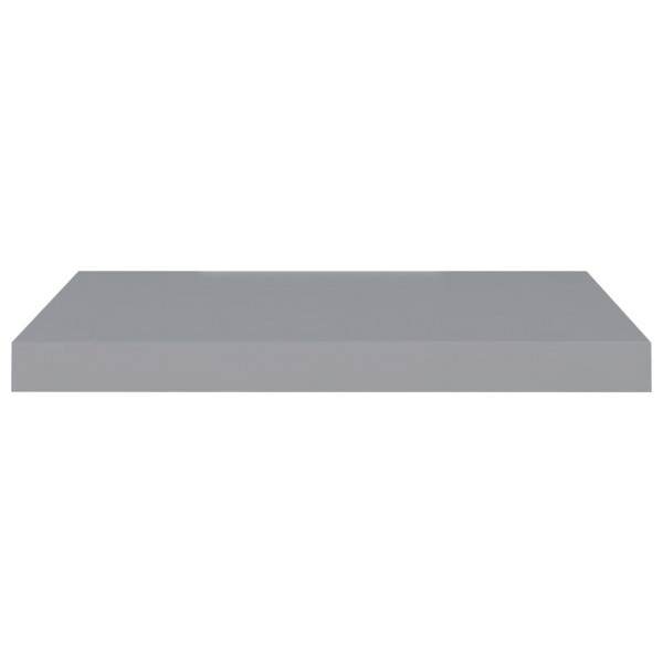 Estante flotante pared 2 uds gris MDF 60x23.5x3.8 cm M 5