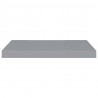 Prateleiras de parede suspensas 2 pcs 60x23.5x3.8cm MDF cinza 5
