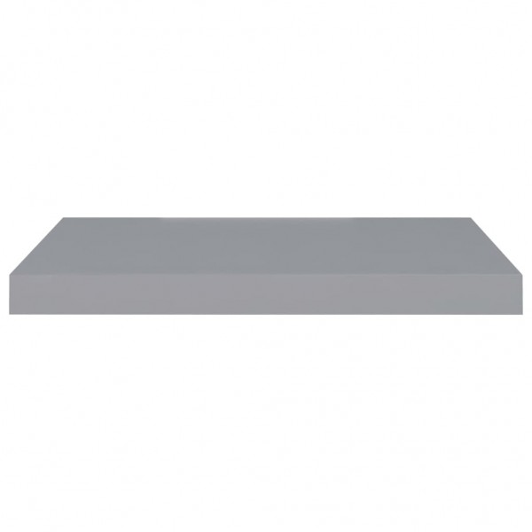Prateleiras de parede suspensas 4 pcs 60x23.5x3.8cm MDF cinza M 5