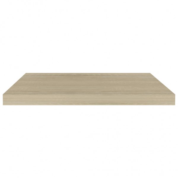Prateleiras parede suspensas 2 pcs 60x23.5x3.8 cm MDF carvalho M 5