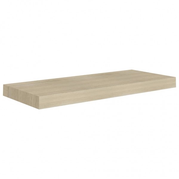 Estante flotante de pared 4 uds MDF roble 60x23.5x3.8 cm M 4
