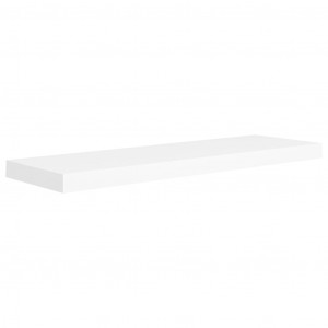 Prateleira de parede suspensa 80x23.5x3.8 cm MDF branco H